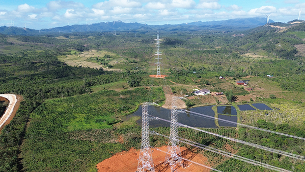老撾孟松600兆瓦山地風電工程圓滿完成倒送電